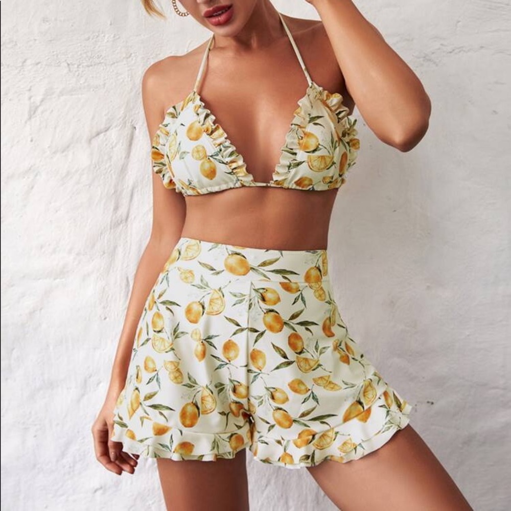 NWT Orange Print Bikini